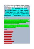 NR 565 Advanced Pharmacology Midterm Exam EXAM STUDY GUIDE 2026&sol;2027 ACCURATE QUESTIONS WITH CORRECT DETAILED SOLUTIONS &vert;&vert; 100&percnt; GUARANTEED PASS NEWEST VERSION