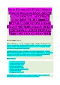 ATI Test of Essential Academic Skills &lpar;ATI TEAS 7&rpar; Science &ndash; Nurse Cheung Review EXAM STUDY GUIDE 2026&sol;2027 ACCURATE QUESTIONS WITH CORRECT DETAILED SOLUTIONS &vert;&vert; 100&percnt; GUARANTEED PASS NEWEST VERSION
