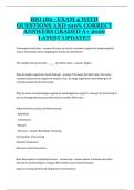 BIO 182 Exam 4 &ndash; Complete Study Guide&comma; Practice Questions&comma; and Course Exam Preparation