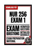 NUR 256 Exam 1 &vert; Concepts of Mental Health Nursing &lpar;2026&rpar; Q&A &vert; Galen College