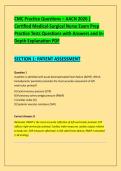 CMC Practice Questions &ndash; AACN 2026 &vert; &NewLine;Certified Medical-Surgical Nurse Exam Prep &NewLine;Practice Tests Questions with Answers and In&NewLine;Depth Explanation PDF