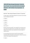  IICRC WRT Water Damage Restoration Technician Exam Practice Test Actual 2025&sol;2026 with Detailed Rationales &vert; 100&percnt; Verified &vert; Pass Guaranteed &ndash; A&plus; Graded