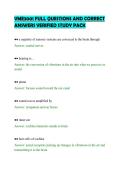 VME3001 FULL QUESTIONS AND CORRECT &NewLine;ANSWERS VERIFIED STUDY PACK 