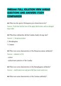VME3001 FULL SOLUTION VIEW AHEAD &NewLine;QUESTIONS AND ANSWERS STUDY &NewLine;COMPANION 