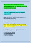 MA Combined Wastewater Treatment Plant &NewLine;Operator Grade 5 Exam 200 Questions with Correct &NewLine;Answers and Explanations&period;