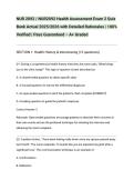 NUR 2092 &sol; NUR2092 Health Assessment Exam 2 Quiz Bank Actual 2025&sol;2026 with Detailed Rationales &vert; 100&percnt; Verified &vert; Pass Guaranteed &ndash; A&plus; Graded