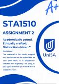 STA1510 ASSIGNMENT 2 &ast;COMPLETE ANSWERS&ast; DUE DATE 16 JULY 2026 &lpar;BEST ANSWERS FOR THIS ASSIGNMENT&rpar;