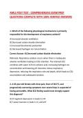AMLS POST TEST - COMPREHENSIVE EXAM PREP QUESTIONS COMPLETE WITH 100&percnt; VERIFIED ANSWERS