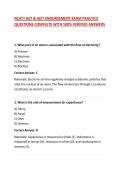 NCATT AET & AEIT ENDORSEMENT EXAM PRACTICE QUESTIONS COMPLETE WITH 100&percnt; VERIFIED ANSWERS