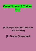CrossFit Level 1 Trainer Test Study Guide PDF &vert; Certification Practice Questions & Exam Prep