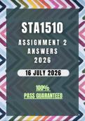 STA1510 Assignment 2 Memo 2026 &vert; Due 16 July 2026