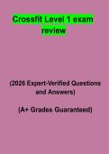CrossFit Level 1 Exam Review PDF &vert; Complete Study Guide&comma; Revision Notes & Practice Questions