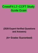 CrossFit L3 &lpar;CCFT&rpar; Study Guide Exam PDF &vert; Advanced Certification Prep&comma; Practice Questions & Revision Notes
