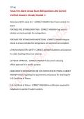Texas Fire Alarm Actual Exam 300 questions And Correct Verified Answers Already Graded A&plus;
