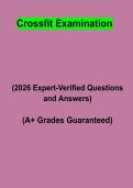 CrossFit Examination Study Guide PDF &vert; Certification Exam Prep&comma; Practice Questions & Revision Notes