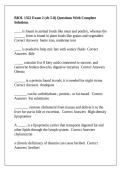 BIOL 1322 Exam 2 &lpar;ch 5-8&rpar; Questions With Complete Solutions