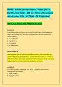 NASM Certified Group Personal Trainer &lpar;NASM&NewLine;CGPT&rpar; Actual Exam &ndash; 150 Questions with Answers &NewLine;& Rationales 2026 &vert; INSTANT PDF DOWNLOAD  