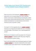 Stryker Gallup Exam Newest 2026 Questions and &NewLine;Correct Detailed Answers Already Graded A&plus; 