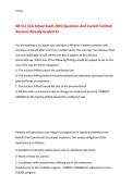 NR 511 CEA Actual Exam 2025 Questions And Correct Verified &NewLine;Answers Already Graded A&plus;