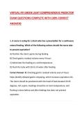 VIRTUAL ATI GREEN LIGHT COMPREHENSIVE PREDICTOR EXAM QUESTIONS COMPLETE WITH 100&percnt; CORRECT ANSWERS