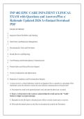 INP 402 EPIC CARE INPATIENT CLINICAL &NewLine;EXAM with Questions and Answers&sol;Plus a &NewLine;Rationale Updated 2026 A&plus;&sol;Instant Download &NewLine;PDF 