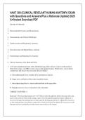ANAT 380 &lpar;CLINICAL REVELANT HUMAN ANATOMY&rpar; EXAM &NewLine;with Questions and Answers&sol;Plus a Rationale Updated 2026 &NewLine;A&plus;&sol;Instant Download PDF 