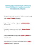ATI Maternal Newborn Proctored Exam Practice &NewLine;Newest 2026 Questions and Correct Detailed &NewLine;Answers Already Graded A&plus; 