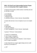 BIOL 1322 Final Exam &lpar;Understanding Nutrition Chapter 12&comma; 13&comma; 14&comma; 16&rpar; Questions With Complete Solutions