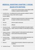 MEDICAL ASSISTING CHAPTER 1 VOCABULARY &lpar;BLESI 8TH EDITION&rpar; &vert; QUESTIONS & ANSWERS &vert; COMPREHENSIVE STUDY GUIDE &vert; VERIFIED ANSWERS &vert; LATEST 2026