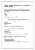 Biol-1322 Nutrition Collin- Midterm Ch&period;1-6 Questions With Complete Solutions