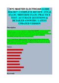 New York City &lpar;NYC&rpar; Master Electrician Study Guide EXAM STUDY GUIDE 2026&sol;2027 ACCURATE QUESTIONS WITH CORRECT DETAILED SOLUTIONS &vert;&vert; 100&percnt; GUARANTEED PASS NEWEST VERSION