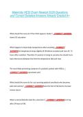 Maternity HESI Exam Newest 2026 Questions &NewLine;and Correct Detailed Answers Already Graded A&plus; 