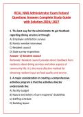 RCAL NAB Administrator Exam Federal Questions and Answers &vert; Complete Study Guide with Solution 2026&sol; 2027