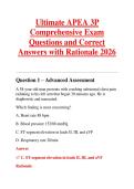 Ultimate APEA 3P Comprehensive Exam Questions and Correct Answers with Rationale 2026