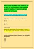 NYC DCAS ELECTRICIAN NEWEST 2026 EXAM UP&NewLine;TO-DATE ACTUAL EXAM QUESTIONS AND 100&percnt; &NewLine;ACCURATE SOLUTIONS &vert; VERIFIED ANSWERS - &NewLine;INSTANT PDF DOWNLOAD
