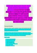 Pesticide Applicator Certification EXAM STUDY GUIDE 2026&sol;2027 ACCURATE QUESTIONS WITH CORRECT DETAILED SOLUTIONS &vert;&vert; 100&percnt; GUARANTEED PASS NEWEST VERSION