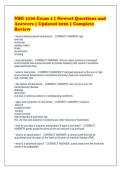 NSG 3100 Exam 2 &vert; Newest Questions and&NewLine;Answers &vert; Updated 2026 &vert; Complete&NewLine;Review