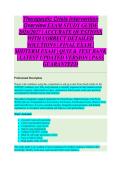 NURS 6521 Pharmacotherapeutics EXAM STUDY GUIDE 2026&sol;2027 ACCURATE QUESTIONS WITH CORRECT DETAILED SOLUTIONS &vert;&vert; 100&percnt; GUARANTEED PASS NEWEST VERSION