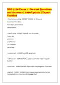 NSG 3100 Exam 1 &vert; Newest Questions&NewLine;and Answers &vert; 2026 Update &vert; Expert&NewLine;Verified
