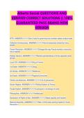 Alberta Social Studies Examination EXAM STUDY GUIDE 2026&sol;2027 ACCURATE QUESTIONS WITH CORRECT DETAILED SOLUTIONS &vert;&vert; 100&percnt; GUARANTEED PASS NEWEST VERSION