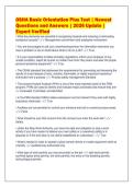 OSHA Basic Orientation Plus Test &vert; Newest&NewLine;Questions and Answers &vert; 2026 Update &vert;&NewLine;Expert Verified&NewLine;