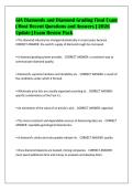 GIA Diamonds and Diamond Grading Final Exam&NewLine;&vert; Most Recent Questions and Answers &vert; 2026&NewLine;Update &vert; Exam Review Pack