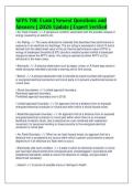 NFPA 70E Exam &vert; Newest Questions and&NewLine;Answers &vert; 2026 Update &vert; Expert Verified