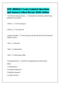 EPIC BRIDGES Exam &vert; Updated Questions&NewLine;and Answers &vert; Most Recent 2026 Edition