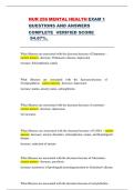 NUR 256 Mental Health Nursing Exam 1 &ndash; Neurotransmitters&comma; Psychopharmacology&comma; and Nursing Concepts