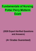 Fundamentals of Nursing Potter & Perry Midterm Exam Study Guide PDF &vert; Practice Questions & Revision Notes