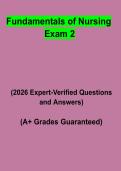 Fundamentals of Nursing Exam 2 Study Guide PDF &vert; Practice Questions&comma; Test Bank & Revision Notes