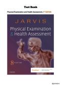 Test bank Physical Examination and Health Assessment by Carolyn Jarvis&comma; 8th Edition&period; All 22 chapters are covered&period;