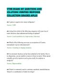 VTNE EXAMS SET QUESTIONS AND &NewLine;SOLUTIONS VERIFIED RESPONSE &NewLine;COLLECTION GRADED APLUS 