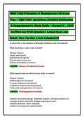 WGU C483 Principles of Management OA Exam &NewLine;Prep &vert; High-Yield  Questions&comma; Detailed Rationales&NewLine; & Comprehensive Study Guide &vert; Graded A&plus;&comma; 100&percnt;&NewLine; Verified and Well Updated &vert; Latest Exam and &NewLine;Brand  New Version &vert; Just Released &excl;&excl;&excl;&NewLine;